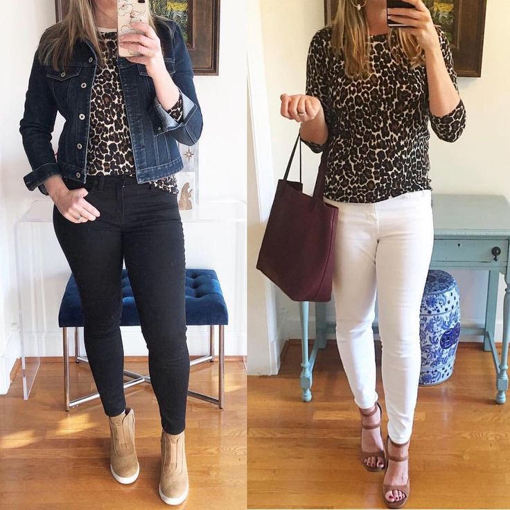 Leopard with white Capri Pants, Pants, White, Instagram, Trousers