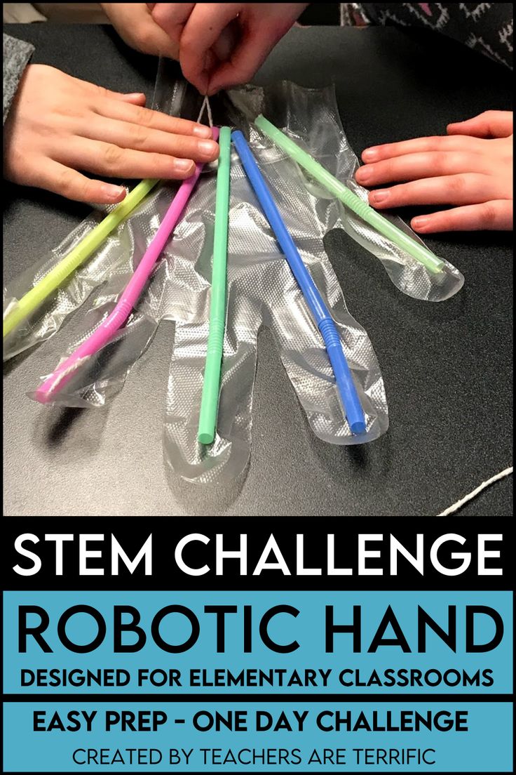 STEM Activity featuring Robotic Hands - students have the task of using given supplies to create a model of a robotic hand. They have specific criteria to follow. You will love the detailed teacher’s guide. Stem For Elementary, Robotic Hand, Stem Club, Stem Engineering, Stem Classes, Engineering Design Process, Stem Ideas, Stem Challenge, Steam Activities