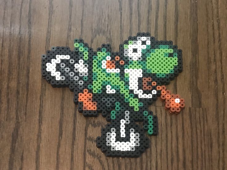 a piece of art made out of perler beads