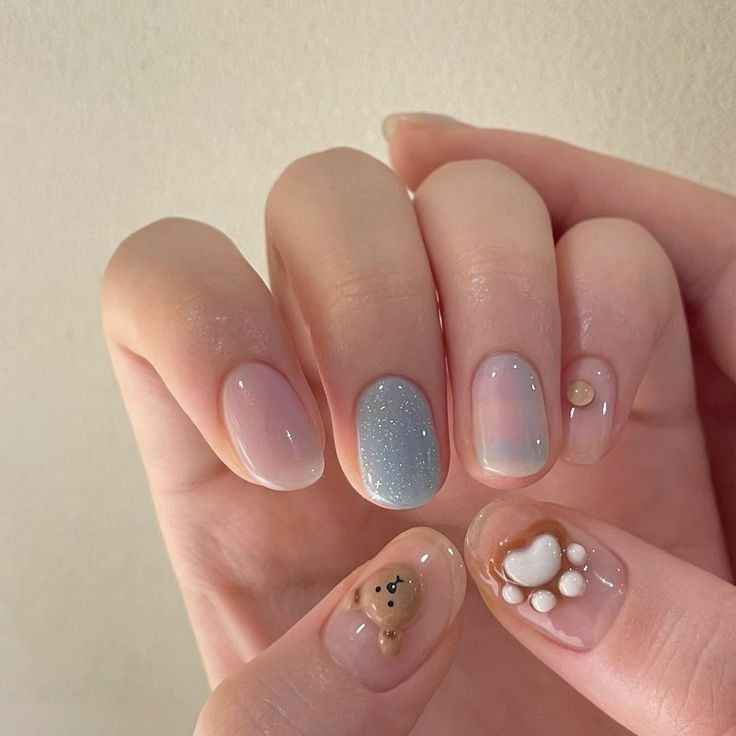 Nail Lab, Korean Nail Art, Beauty Nails Design, Minimal Nails, Pretty Nail Art Designs, Soft Nails, Pretty Nail Art, Nail Jewelry, Minimalist Nails