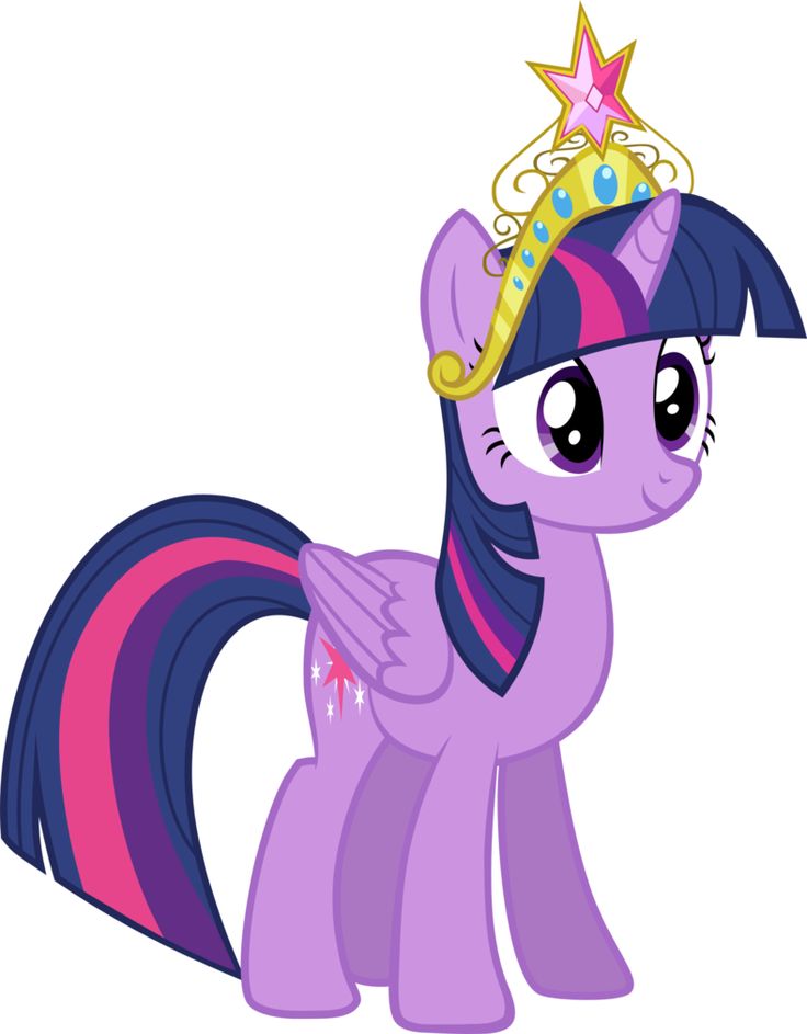 a pinkie pony with a tiara on its head and stars in the background