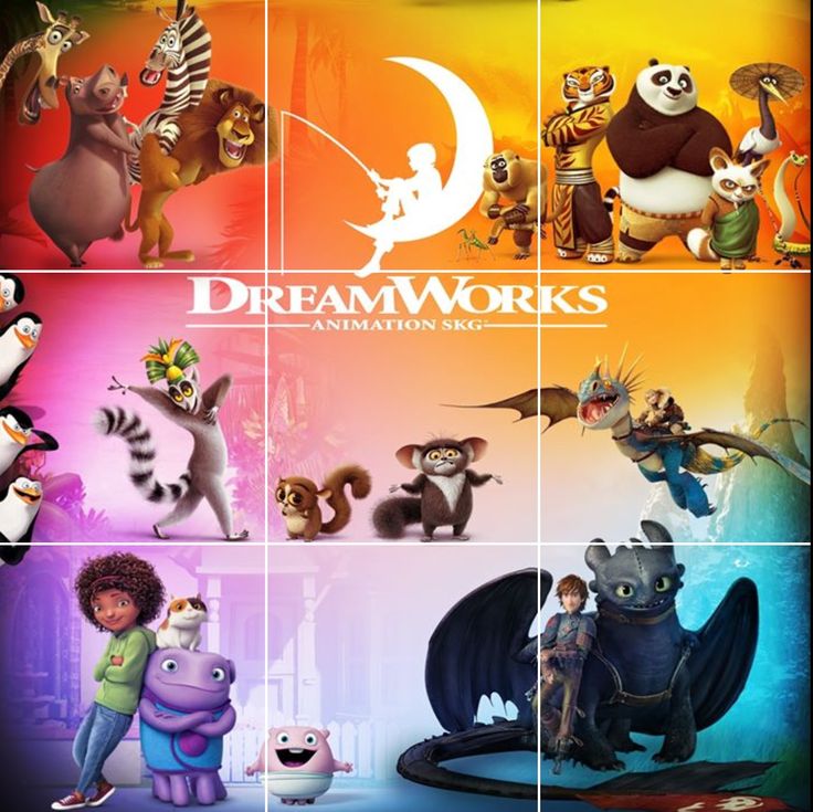 the dream works animation movie poster