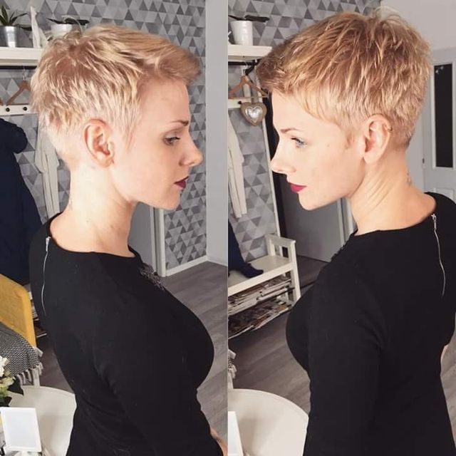 Kort Bob, Cute Short Haircuts, Super Short Hair, Sassy Hair, Very Short Hair, Short Pixie Haircuts, Short Blonde, Trending Hairstyles, Short Blonde Hair