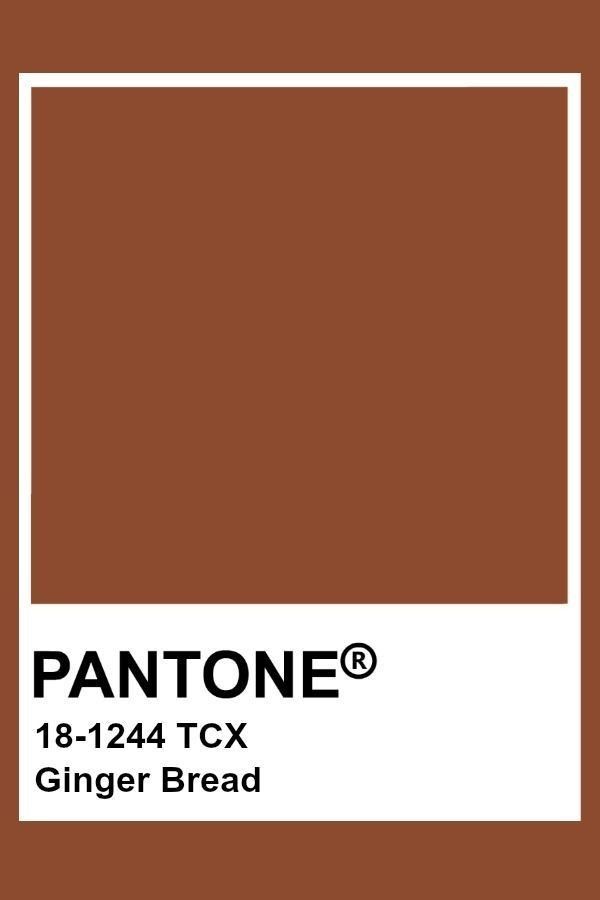 pantone's ginger bread color is shown