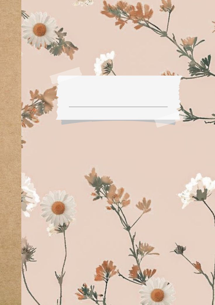 a piece of paper with flowers on it and a white sheet of paper in the middle