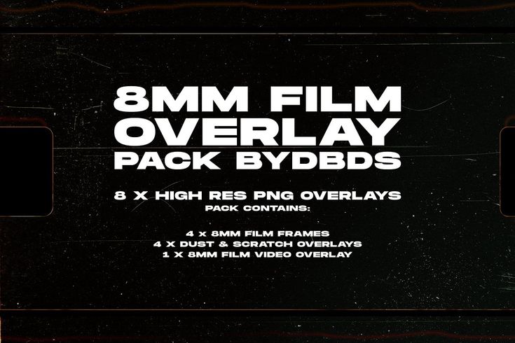 8mm film overlay pack bydbds