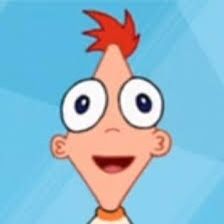 a cartoon character with red hair and big eyes