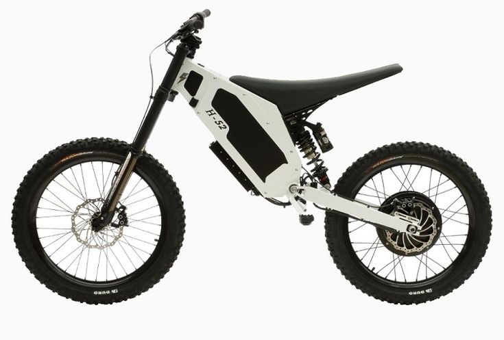 a white and black dirt bike on a white background