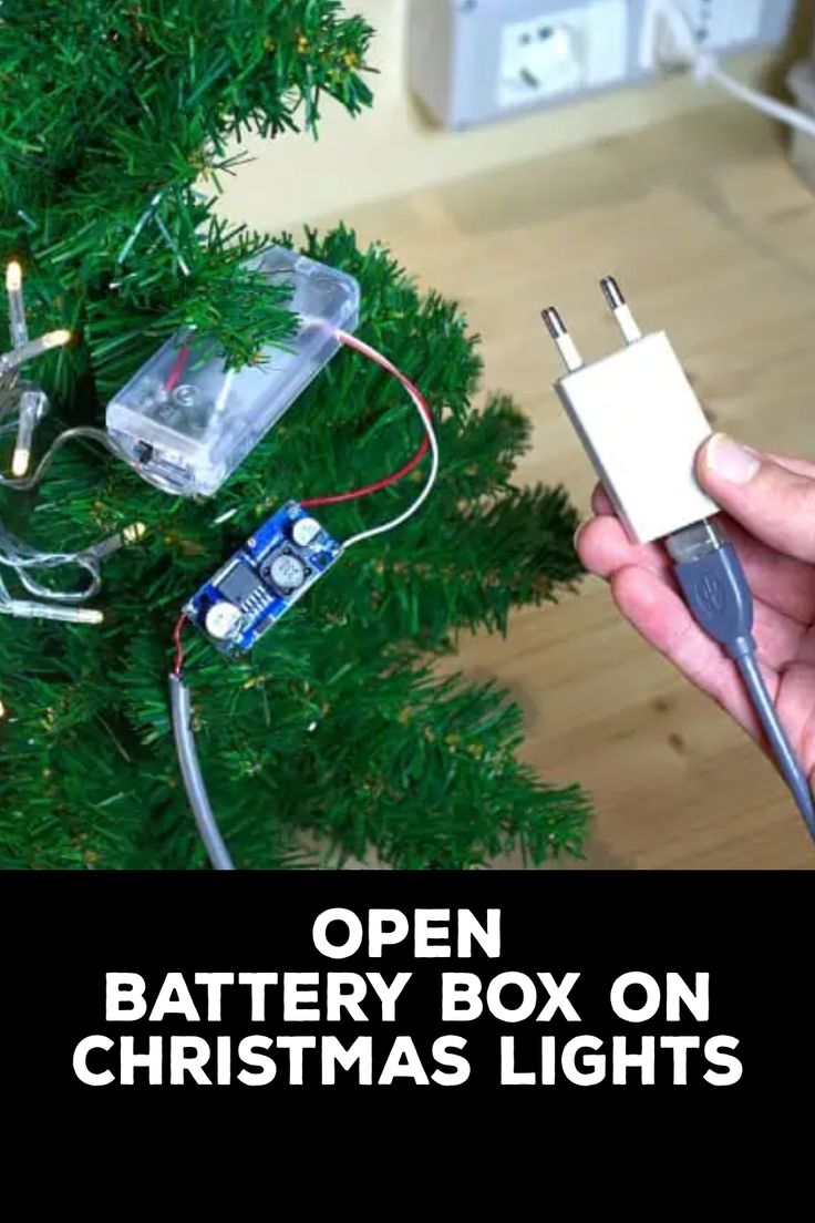 How to Open Battery Box on Christmas Lights