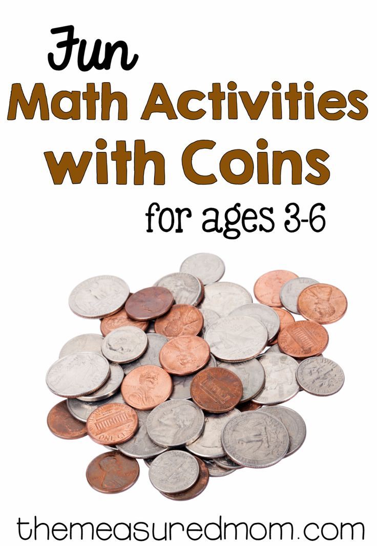 a pile of coins with the title fun math activities with coins for ages 3 - 6