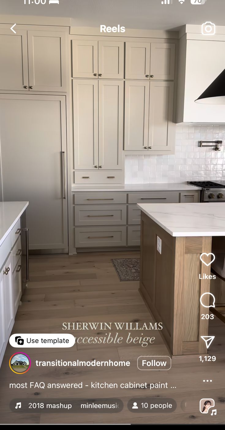 the kitchen is clean and ready to be used as a virtual app for real estate