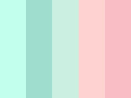 pastel color swatches with different shades to match the colors in this image, there is