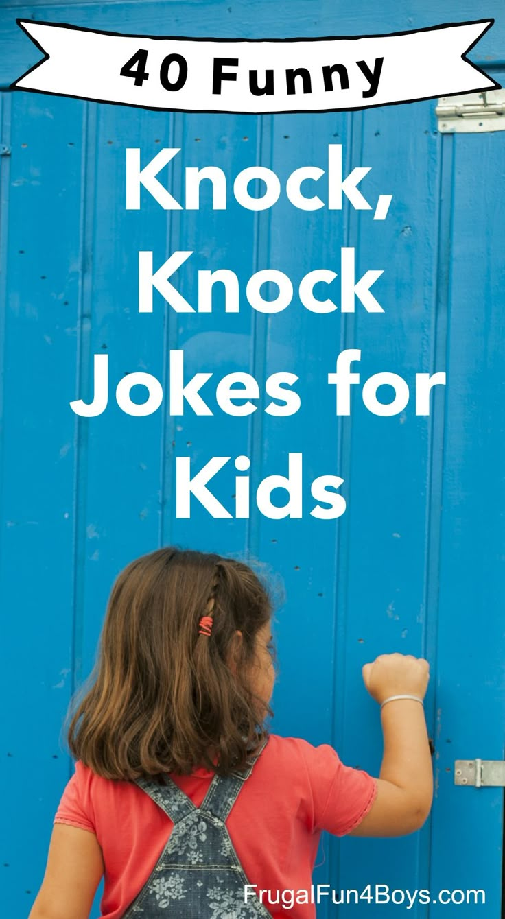 40 Hilarious Knock, Knock Jokes for Kids - Clean and family friendly jokes that kids will love! Knock Knock Jokes For Kids, Funny Knock Knock Jokes, Kids Questions, Funny Riddles, Funny Jokes To Tell, Funny Jokes For Kids, Kids Cleaning, Funny Jokes In Hindi, Clean Jokes