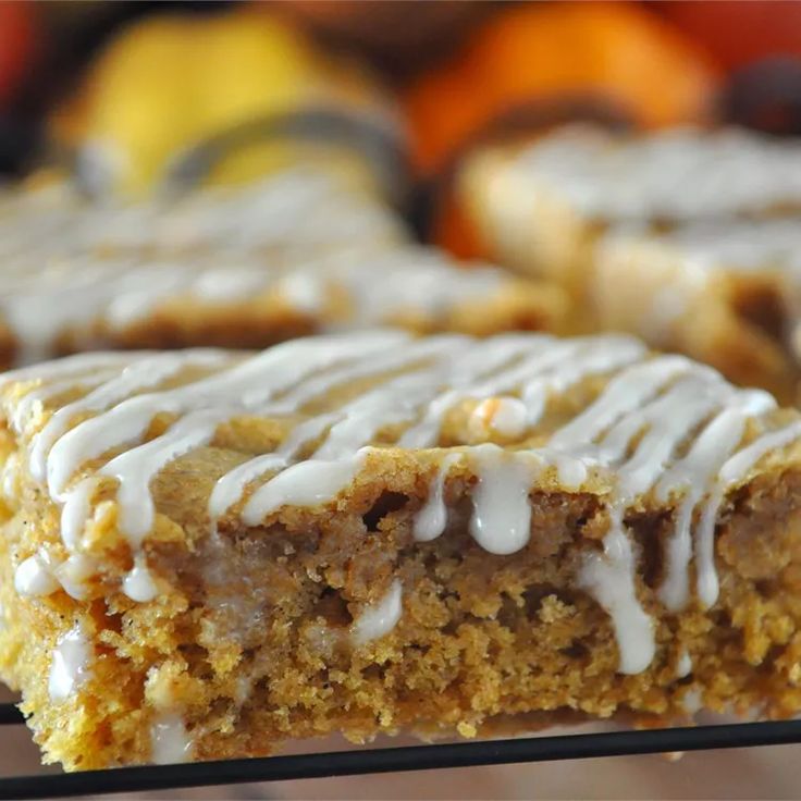 a close up of some food on a rack