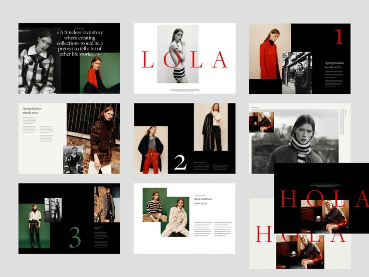 an image of the front and back pages of a fashion brand brochure design