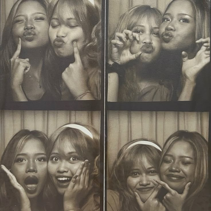 vintage photobooth Photobooth Ideas Friends, Photobox Pose, Vintage Photobooth, Photobooth Ideas, Group Picture Poses, Night Film, Photobooth Pictures, Friend Pictures Poses, Best Filters For Instagram