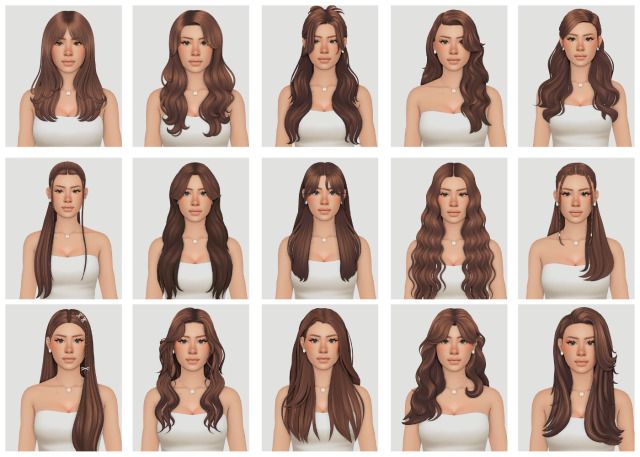 many different types of hair for females