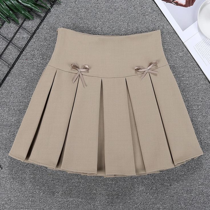 Lasaky - Academy Chic High-Waisted Pleated Skirt with Bow Detail - Elegant Skirt with Anti-Slip Design Skirt With Bow, High Waisted Pleated Skirt, Elegant Skirt, Types Of Skirts, Bow Detail, Olivia Mark, Pleated Skirt, Maxi Skirt, Midi Skirt