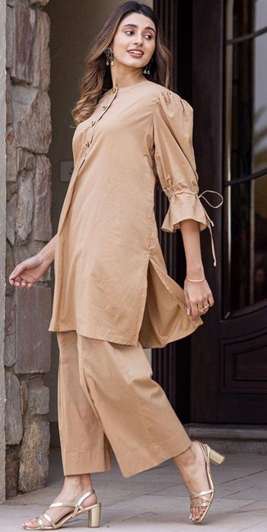 Cotton Coordsets For Women, Linen Coord Set, Cod Set, Pakistani Kurti, Chicken Dress, Formal Attire For Men, Kurti Style, Stylish Kurtis Design, Coord Sets