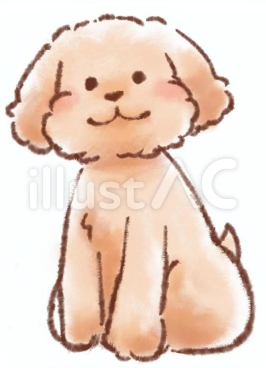 a drawing of a dog sitting down