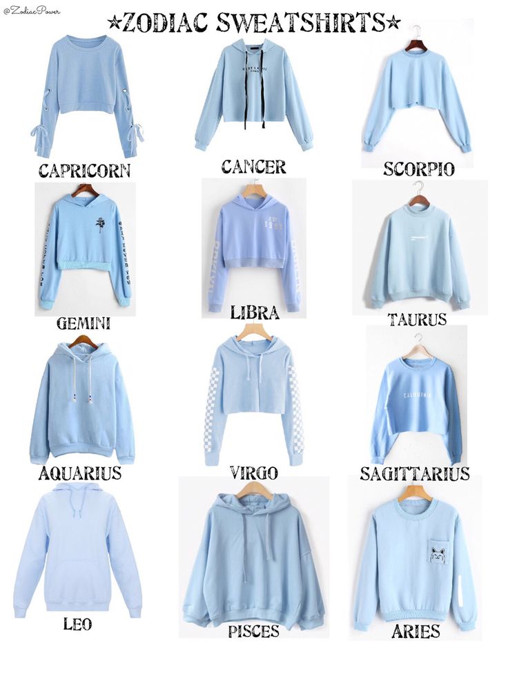 an image of zodiac sweat shirts