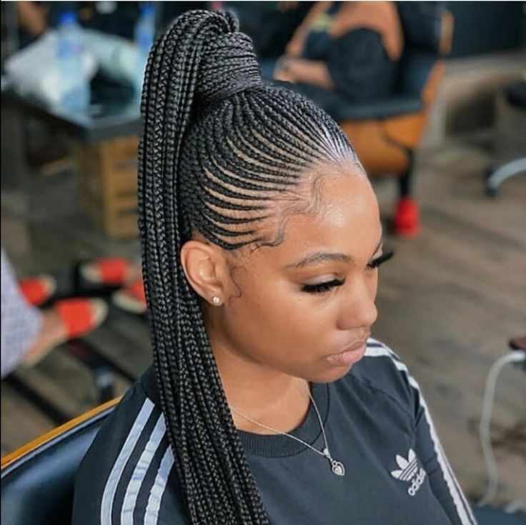 18 Stylish Cornrow Updo Hairstyles - The Glossychic Nigerian Hairstyles, Cornrow Updo Hairstyles, Nigerian Braids, Braided Ponytails, Ghana Braids Hairstyles, Braids Styling, Cornrow Ponytail, Cornrows Braids For Black Women, Braided Hairdo