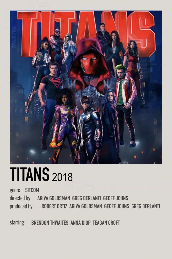 the poster for titans 2013 is shown