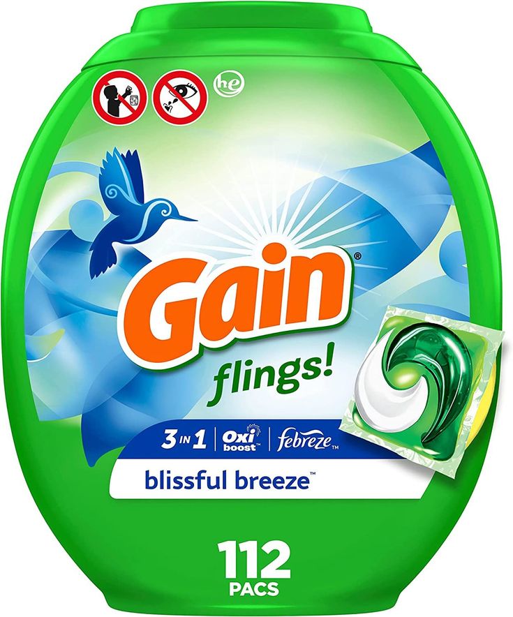 gain flings dishwasher detergent, blissful breeze