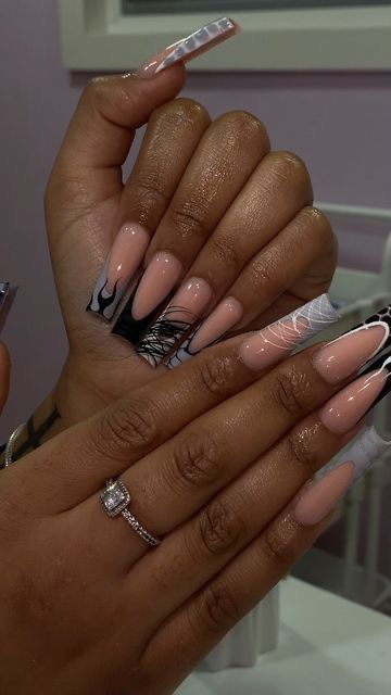 Acrylic Toe Nails, Colored Acrylic Nails, White Acrylic Nails, French Tip Acrylic Nails, Dope Nail Designs, Short Square Acrylic Nails, Long Acrylic Nails Coffin, Acrylic Nails Coffin Pink, Long Square Acrylic Nails