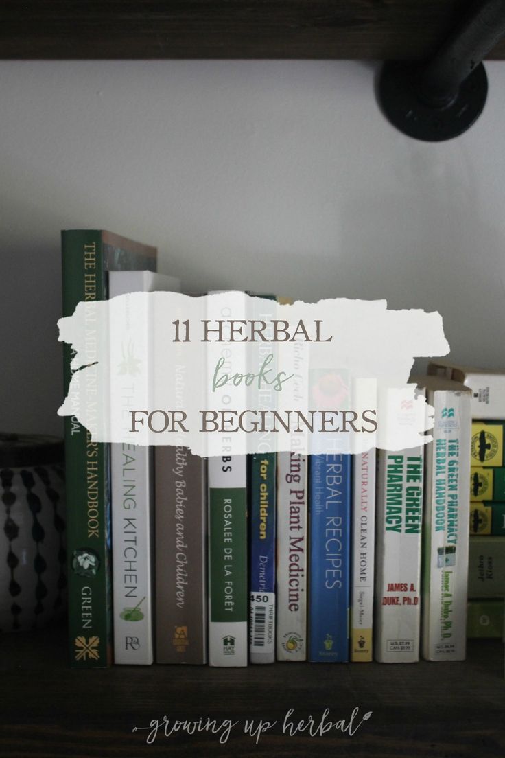 books are stacked on top of each other with the title 11 herb books for beginners