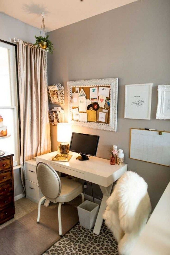 a white desk with a laptop computer on top of it