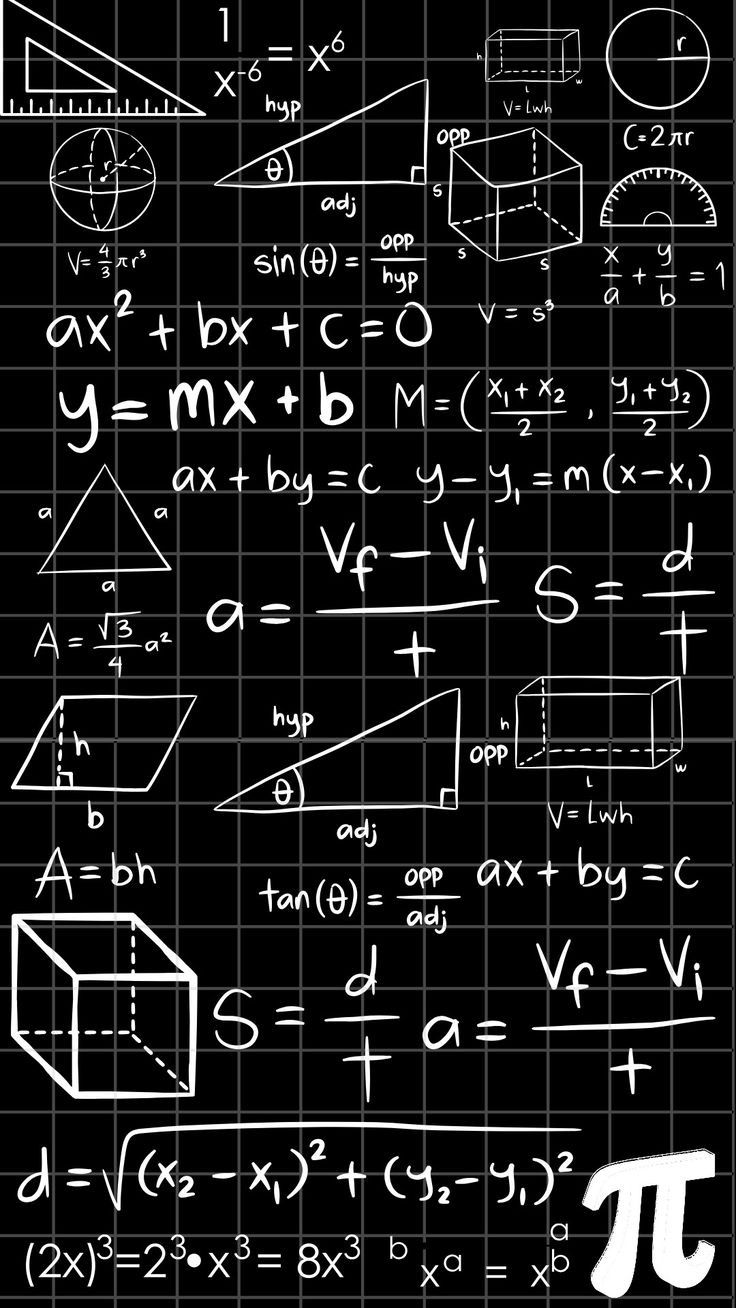 an image of some calculations on a blackboard with white letters and numbers in it