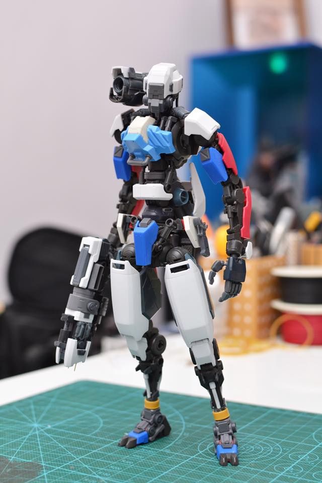 a robot that is standing on a table