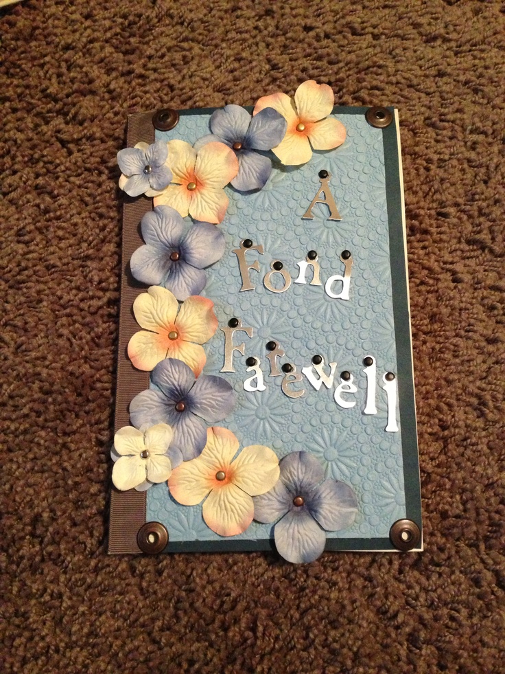 a card with flowers and words on it