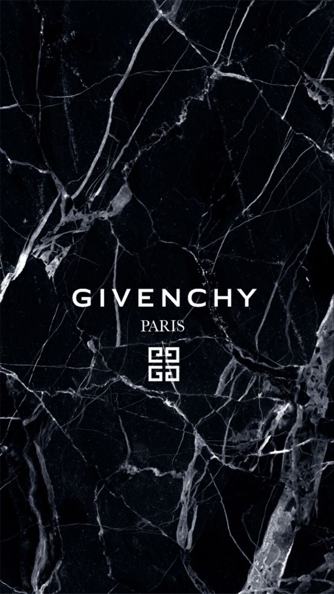 a black marble background with the words givenchy