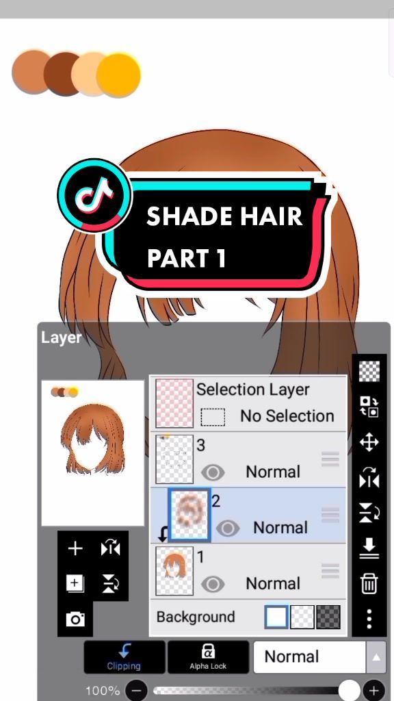 an image of the side hair section in adobe