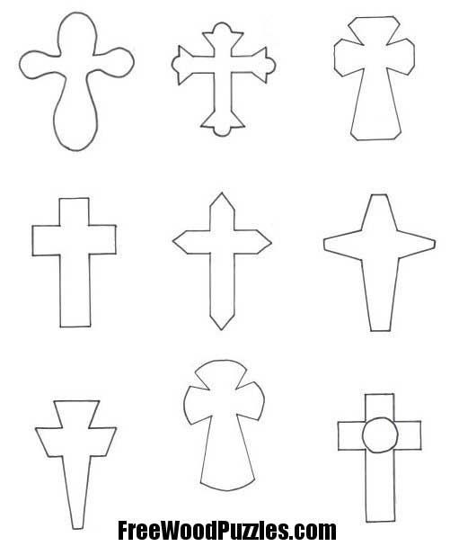 the different types of crosses that can be used for crafts and papercrafting projects