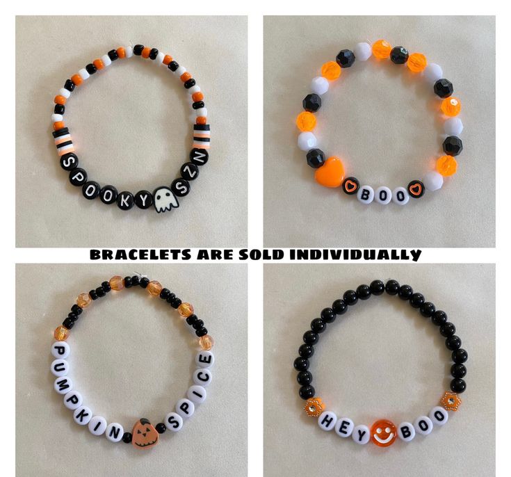 bracelets are sold individually for halloween and the price is $ 10 each or more