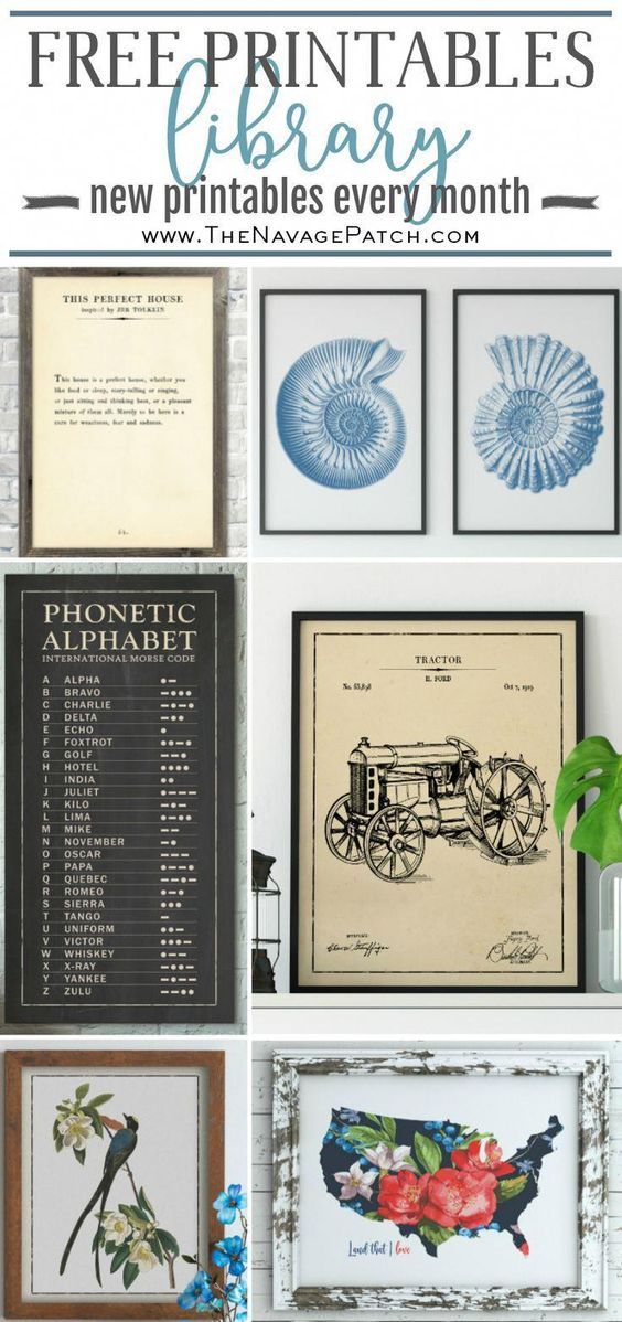 the printables library is full of vintage prints and other items that are available for purchase