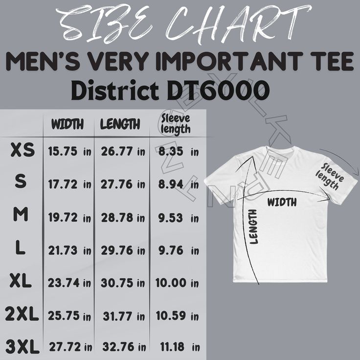 Size Chart For Men, Crochet Size, Measurement Chart, Men T Shirt, T Shirt And Shorts, Women Tops, The Man, Size Chart, Instant Download