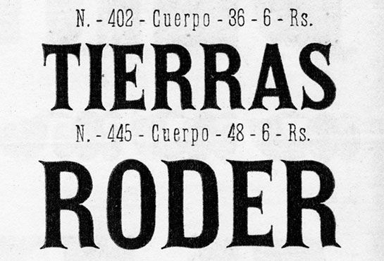 an old newspaper advertisement with the words tierras roder