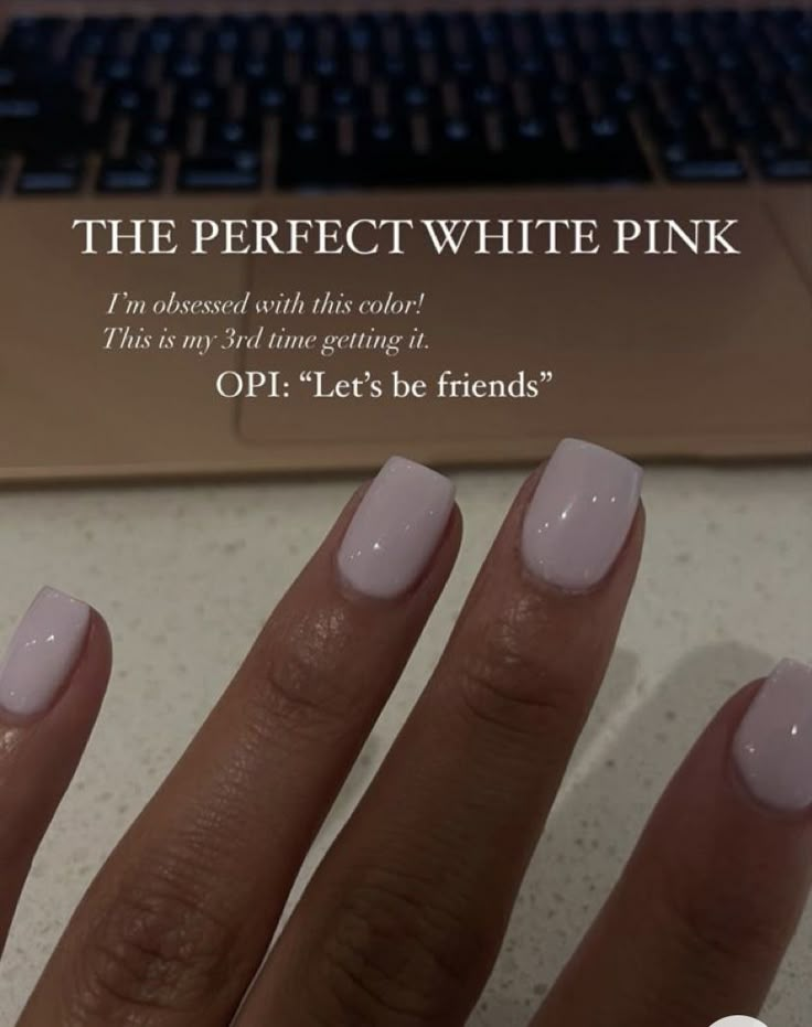 Milky Nails, Amazing Nails, Work Nails, I'm Bored, Pink Nail, Neutral Nails, Dipped Nails, Square Acrylic Nails, Opi Nails