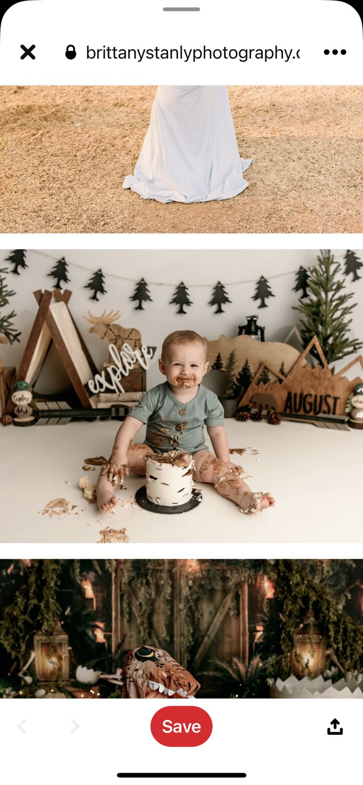 a baby sitting in front of a cake with the words happy birthday on it and an image