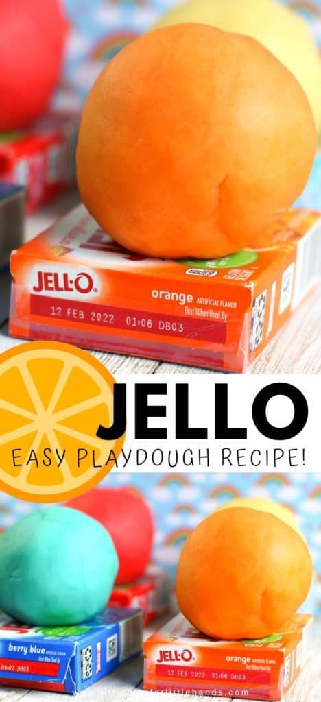 this jello is an easy play dough recipe