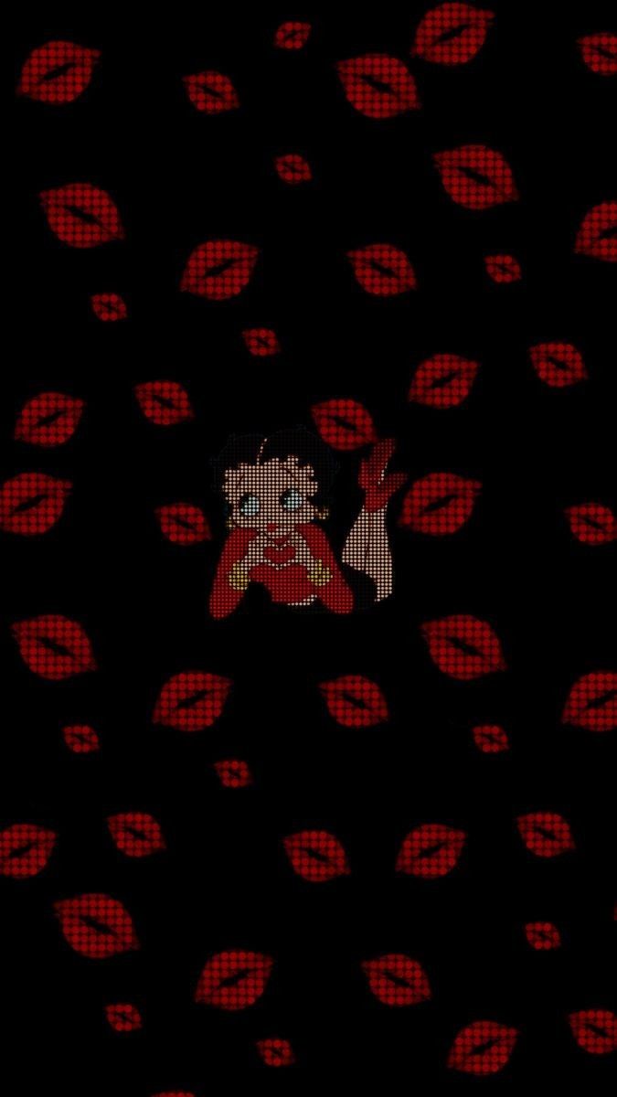 Betty boop, y2k, oldie, cartoon, adorable, kisses Betty Boop Y2k, Red And Black Wallpaper, Y2k Wallpaper, Wallpaper Y2k, Red Wallpaper, Cute Wallpaper, Black Wallpaper, Betty Boop, Wallpaper Ideas