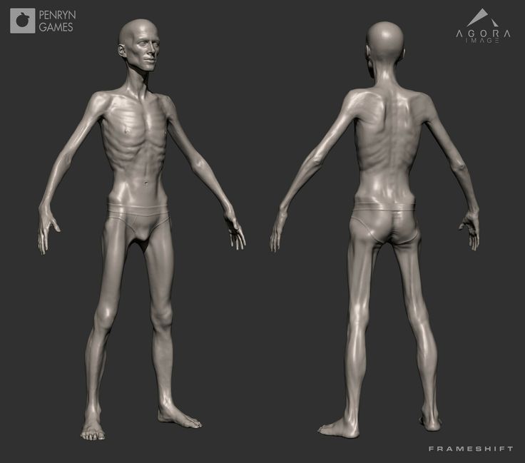 the human body is shown in three different poses