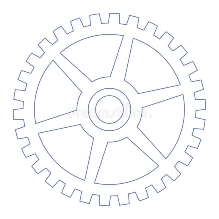 an image of a gear wheel on a white background royalty illustration