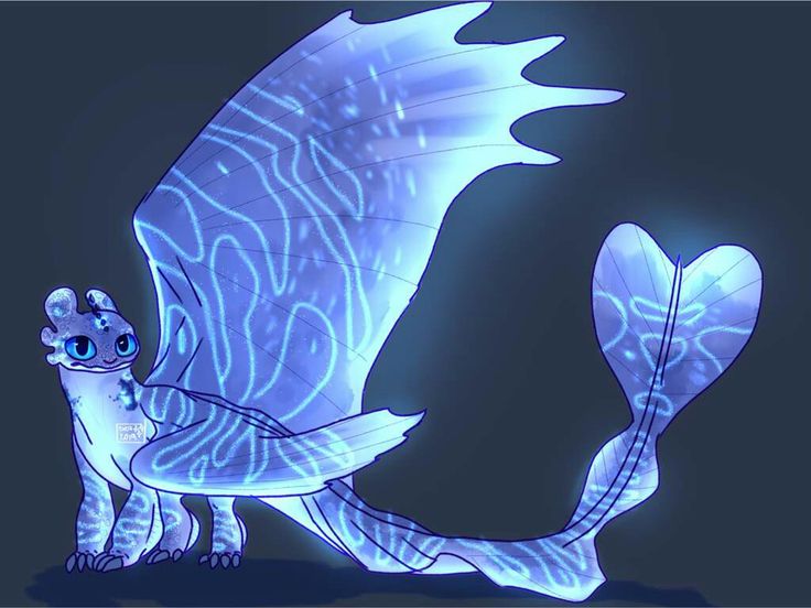 an animated image of a blue creature with wings