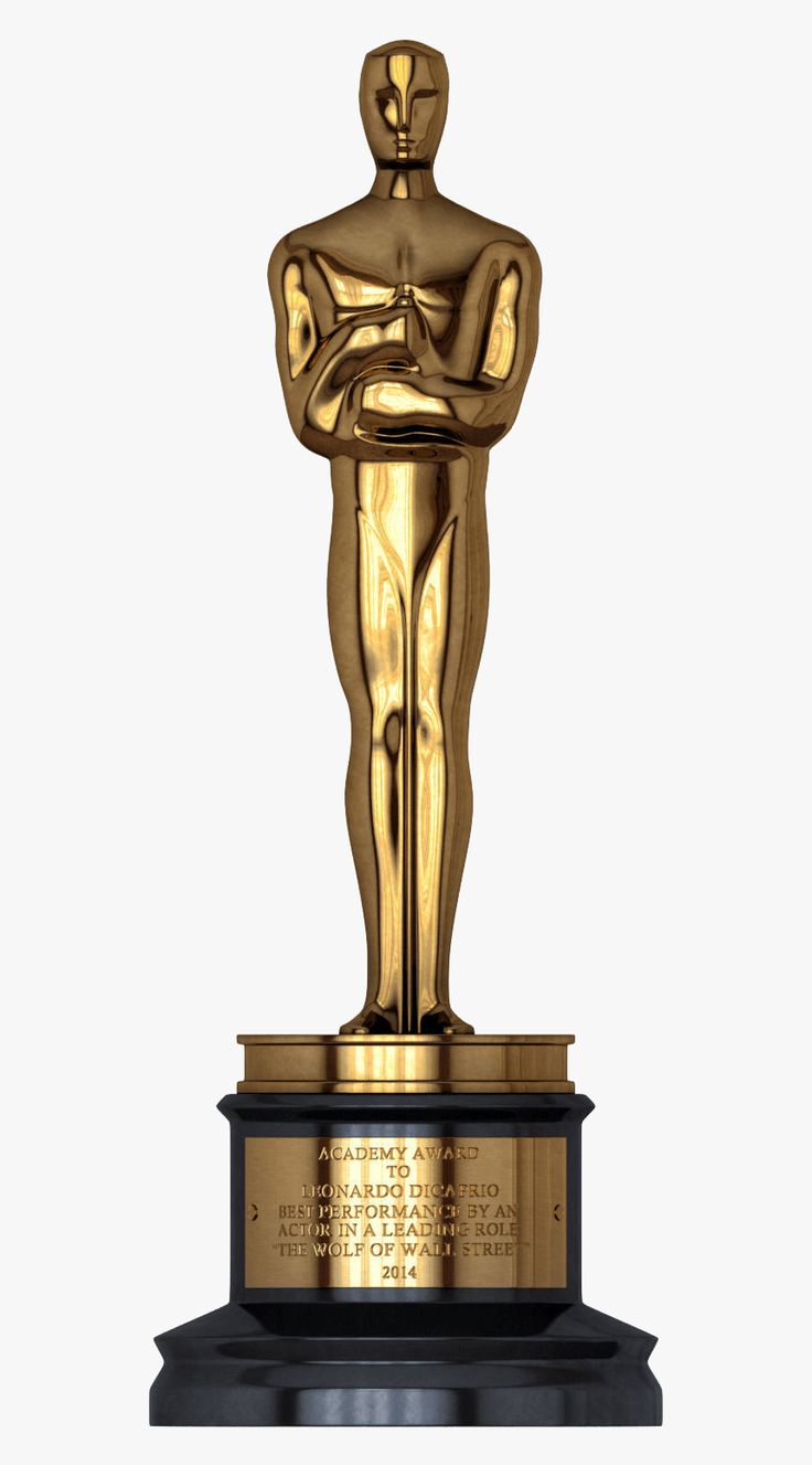 the oscar statue is shown in front of a white background