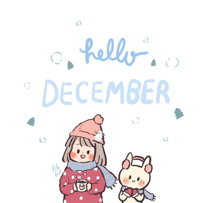 Sibil Cartoon Wallpaper, December Wallpaper, $b Wallpaper, Hello December, Blossoms Art, Illustrator Artist, Cute Kawaii Drawings, Cute Patterns Wallpaper